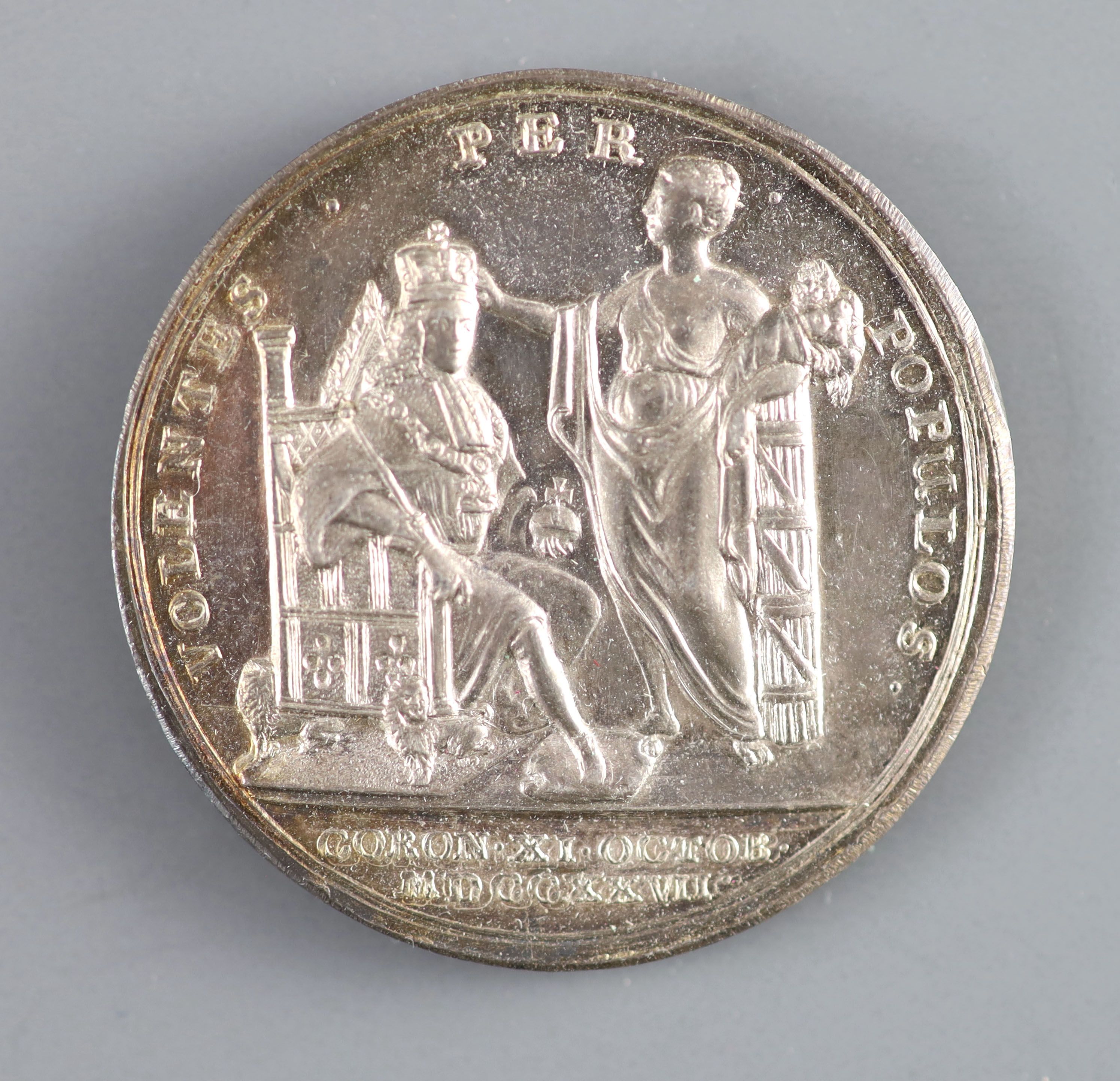 British Medals, George II, Coronation 1727, the official silver medal, by John Croker, 34.5mm